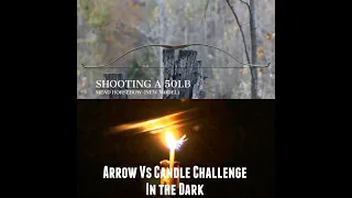 Arrow Vs Candle Challenge in the DARK! Intuitive Archery  BOW GIVEAWAY and for Charity!