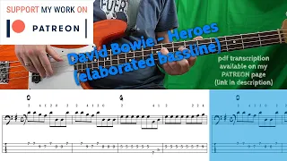 David Bowie - Heroes (elaborated bassline )