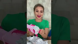 Surprises in aluminum foil Funny Challenge #shorts #funny #tiktok