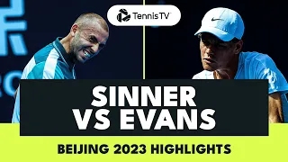 Jannik Sinner vs Dan Evans Thriller! | Beijing 2023 Highlights