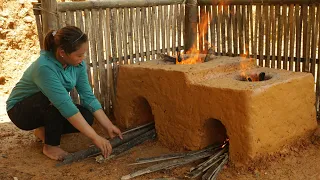 Build a Farm Life, How to build a wood stove from clay