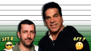 Lou Ferrigno Height Comparison - How tall is The Hulk? 👊