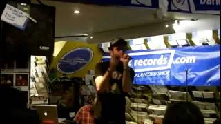 Dan Le Sac vs Scroobius Pip instore at Banquet Records