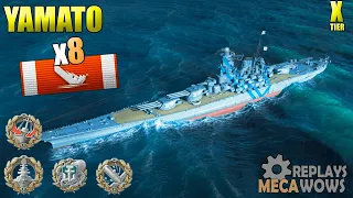AMAZING Yamato 8 Kills 238K Damage | World of Warships