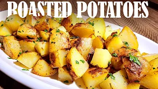 5-STAR Garlic Roasted Potatoes Recipe! The Best Crispy Roast Potatoes!