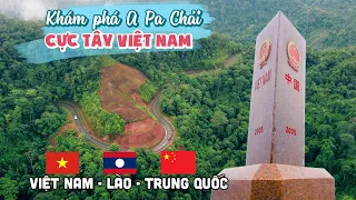 DISCOVER THE WEST POLE OF VIETNAM at A Pa Chai Dien Bien where the Border Landmark of 3 Countries