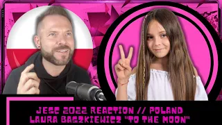 🇵🇱  REACTION 🇵🇱  | Laura Bączkiewicz "To The Moon" | Poland Junior Eurovision 2022 | JESC 2022