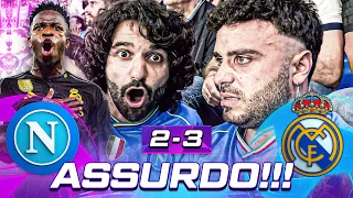 😓 ASSURDO!!! NAPOLI 2-3 REAL MADRID | LIVE REACTION NAPOLETANI AL MARADONA HD