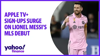 Apple TV+ sign-ups surge on Lionel Messi's MLS debut