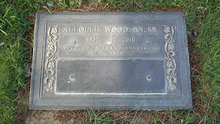 Singer Ali Ollie Woodson Grave Forest Lawn Memorial Park Glendale California USA April 26, 2024