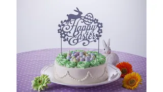 Canvas Project: Happy Easter Cake Topper