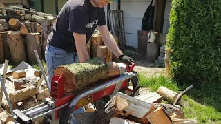 Test łuparki AL-KO KHS 5204 5T wood log splitter holtz spalter