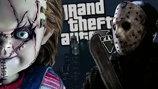 Childs Play "Chucky" VS Jason Voorhees MOD (GTA 5 PC Mods Gameplay)