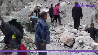 Зардалыга барчу жалгыз аяк жолго түшкөн шагылдарды тазалашты