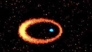 Andromeda Black Hole Ringed By Blue Stars