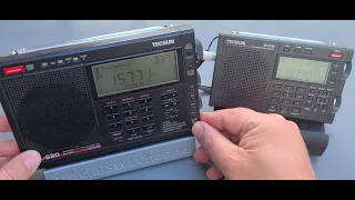 Tecsun PL-680 PLL Receiver VS Tecsun PL-330 DSP on WRMI 15770 kHz Shortwave