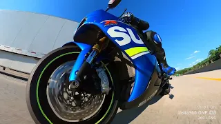 Always trying new 360° motorcycle mounting angles  camera scraped the ground a few times