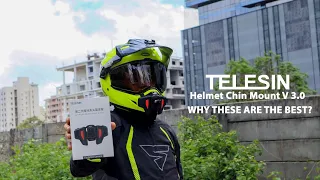 TELESIN CHIN MOUNT V3 I Helmet Mount I Review & Installation - The Best Mount for Moto Vlogging