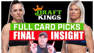 DRAFTKINGS FANTASY: UFC Atlantic City: Blanchfield vs. Fiorot FULL CARD Predictions