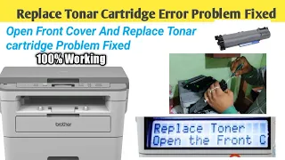 Replace Tonar cartridge Problem On Brother DCP 7500D Printer|How To Fix Cartridge Error On Brother