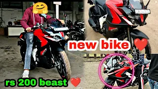 new bike delivery rs200 ❤️ ||finally dream come to true 🥰