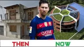 10 Footballers Houses | Then & Now | Ft. Messi, Ronaldo, Neymar...etc