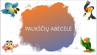 Apie paukščius – paukščių abėcėlė