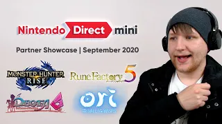 Nintendo Direct Mini: September 2020 Partner Showcase Reaction - Nintendo Direct Live Reaction 2020
