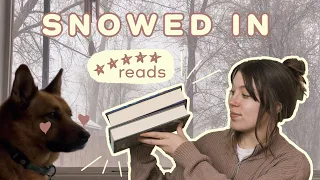 reading 1000+ pages in a blizzard! // studio vlog