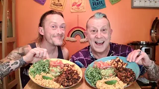 Saturday Night LIVE - Mexican Style Bowl #Mukbang + #Unboxing & Chat
