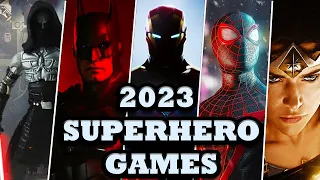 Top 10 Upcoming SUPERHERO Games in 2023 (PC, PS4/5, Xbox, switch) || Superhero games Marvels DC 2023