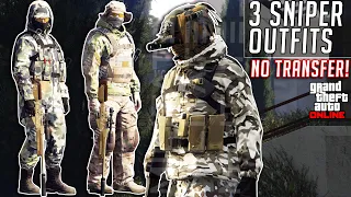 GTA 5 Online 3 Sniper Military Outfits After Patch 1.57 Tuners Clothing Glitches Not Modded