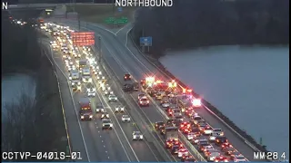 I-77 closed at Lake Norman due to crash