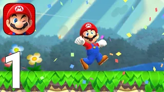 Super Mario Run Gameplay Walkthrough Part 1 - Tutorial [iOS/Android Games]