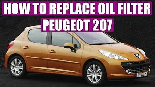 TUTORIAL: how to change / replace oil filter Peugeot 207 1.6 HDI in 10 steps