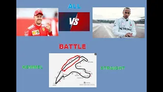 All Vettel and Hamilton battle on Kemmel Straight! (with Gas Gas Gas)