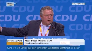 Dritter Teil der Aussprache zum Koalitionsvertrag beim Bundesparteitag der CDU am 26.02.18