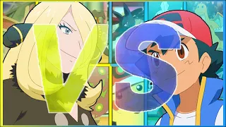 Ash vs Cynthia Teams and Battle Prediction! The winner is... | Pokemon Journeys Masters 8