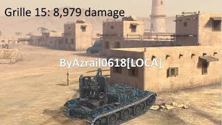 ByAzrail0618[LOCA] Wot Blitz 9k damage Grille 15 OP replay