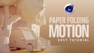 CINEMA 4D Paper Folding Animation l 종이 애니메이션