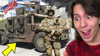 JOGANDO GTA 5 COMO UM MILITAR DO EXÉRCITO!! (Incrível)