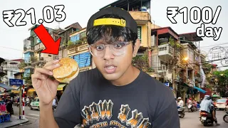 I Tried Surviving WORLD'S CHEAPEST COUNTRY on ₹100 for 24 Hour ! ( ENG SUB )