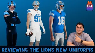 The Detroit Lions New Uniforms! My Thoughts and Grades