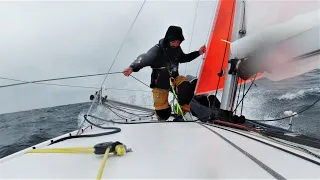 Jib reef gives up at the worst moment - Ep128 - The Sailing Frenchman