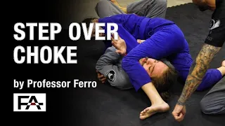 Ferro Academy BJJ Step Over Choke from knee on belly and side control.#sidechoke#bjj