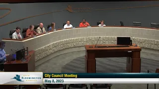 May 8, 2023 Bloomington City Council Meeting