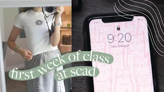 📗 First Week of Classes Vlog! | SCAD Savannah (Sophomore Year)
