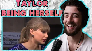 Taylor Swift Being Herself for 10 min - Reaction | Taylor Swift Reaction