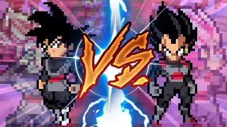 Sprite animation- Goku black vs Vegeta black!!!! (Android)