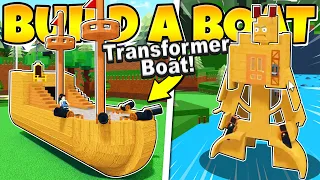 THIS BOAT TRANSFORMS INTO A DEADLY MECH! Roblox Build A Boat Reddit